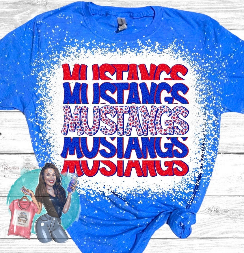 Mustangs Bleached T-Shirt