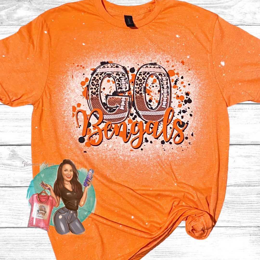 Go Bengals Bleached T-Shirt