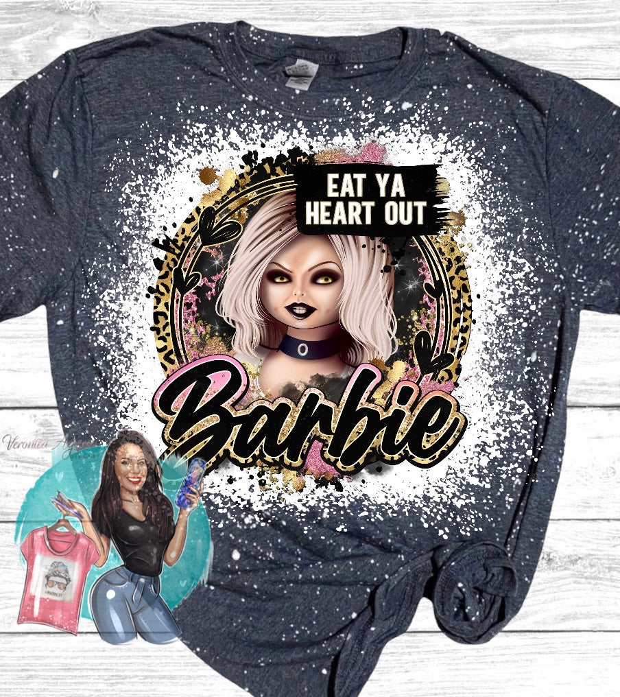 Bride of Chucky Eat Your Heart Out Bleached T-Shirt