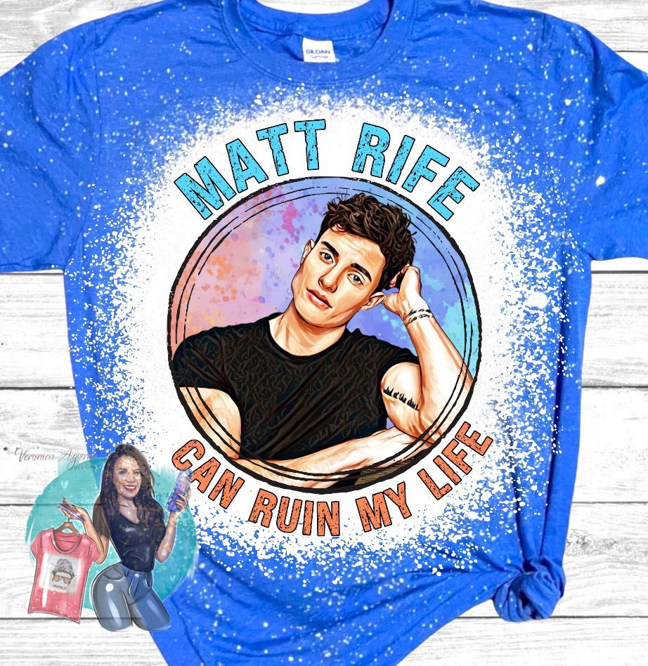 Matt Rife Can Ruin My Life Bleached T-Shirt