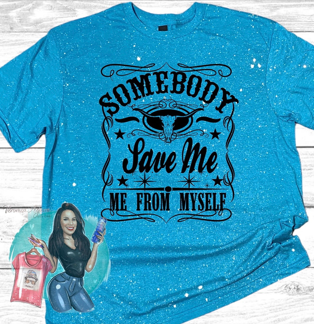 Somebody Save Me Bleached T-Shirt