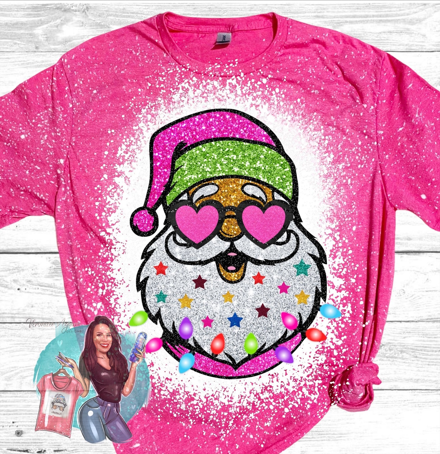 Santa Bleached T-Shirt