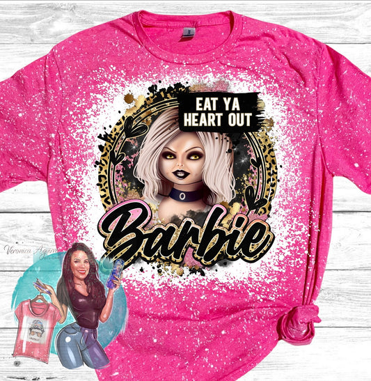 Bride of Chucky Eat Your Heart Out Bleached T-Shirt