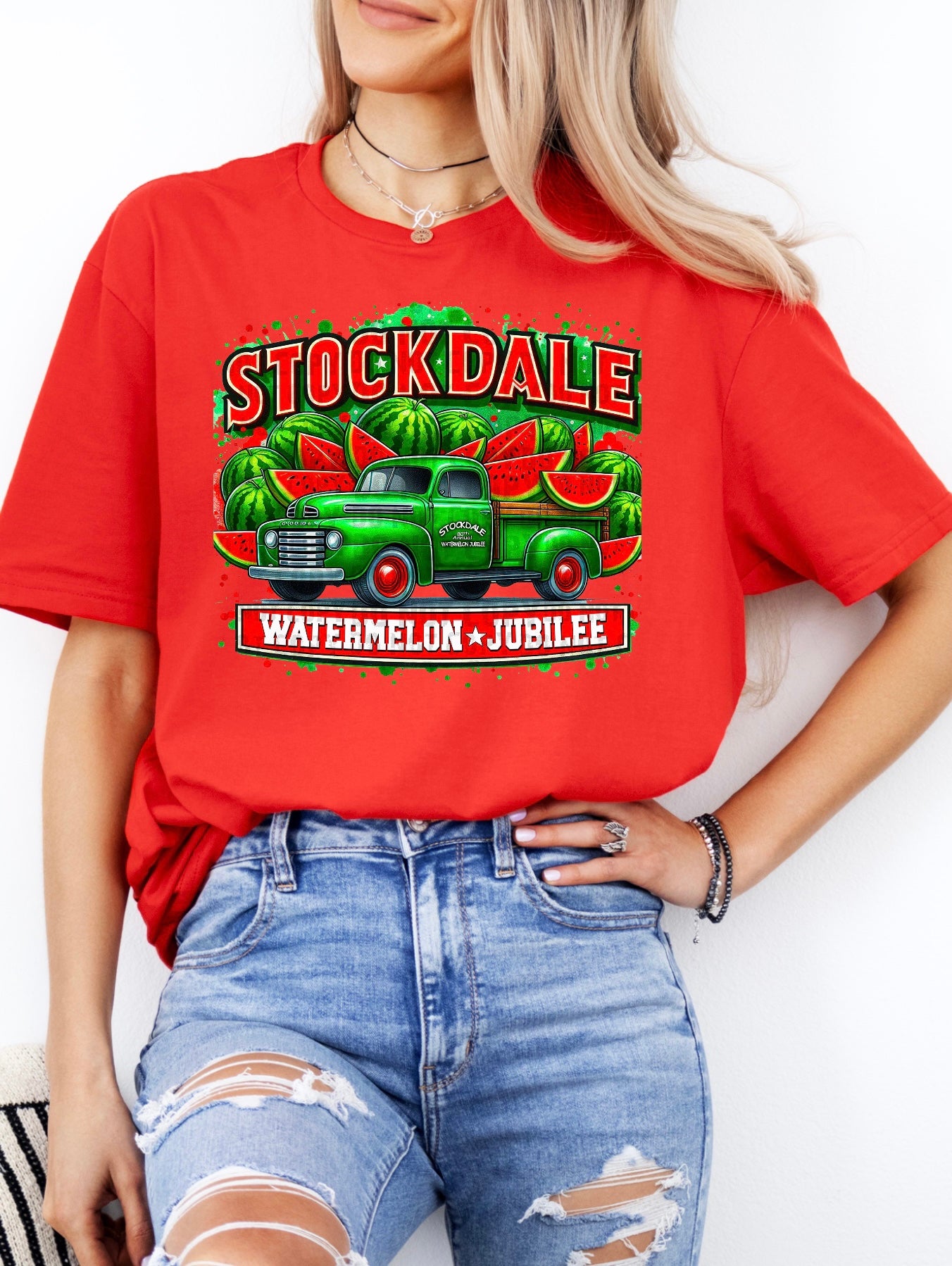 Stockdale Watermelon Jubilee Watermelon Truck T-Shirt