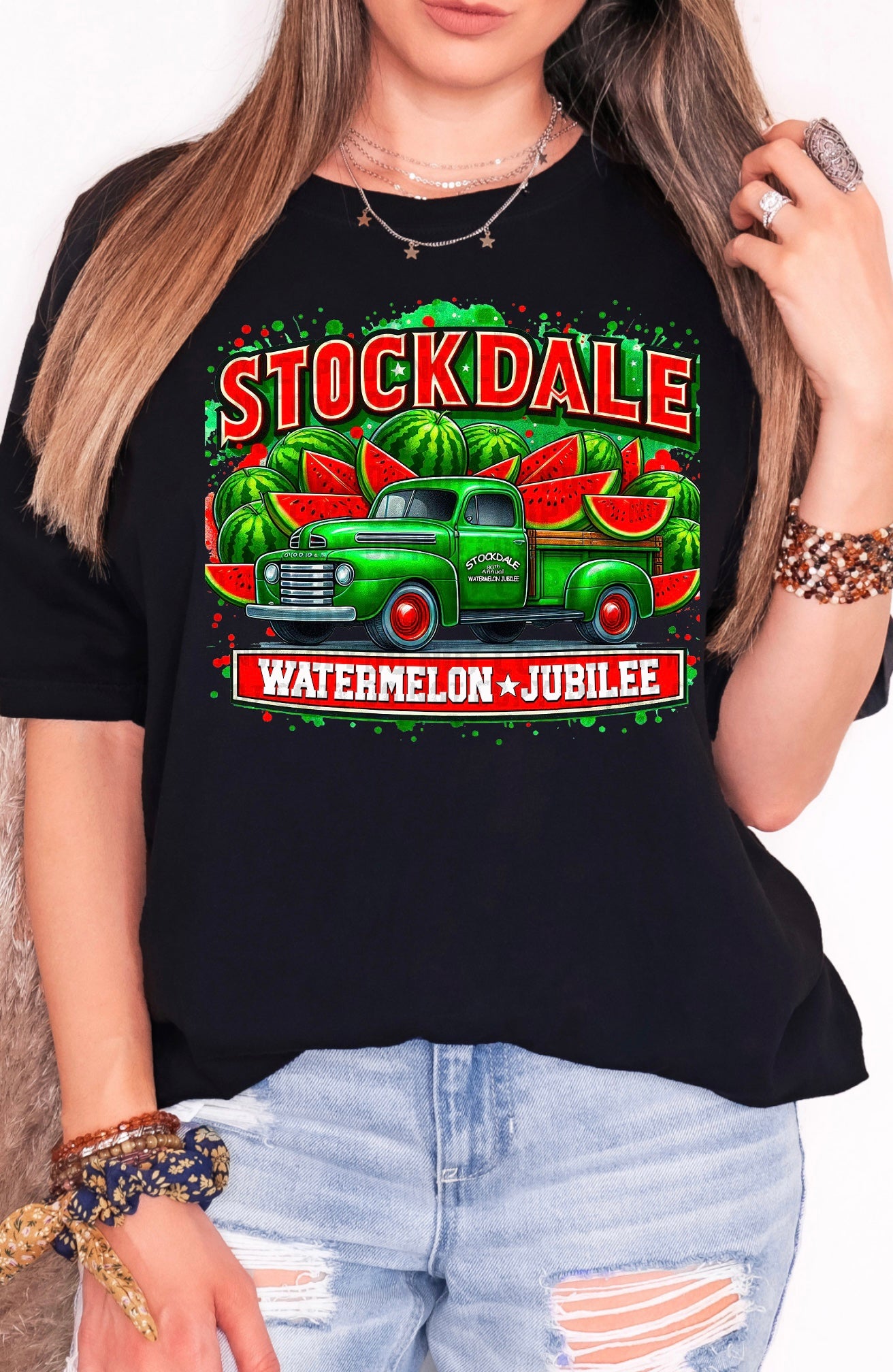 Stockdale Watermelon Jubilee Watermelon Truck T-Shirt