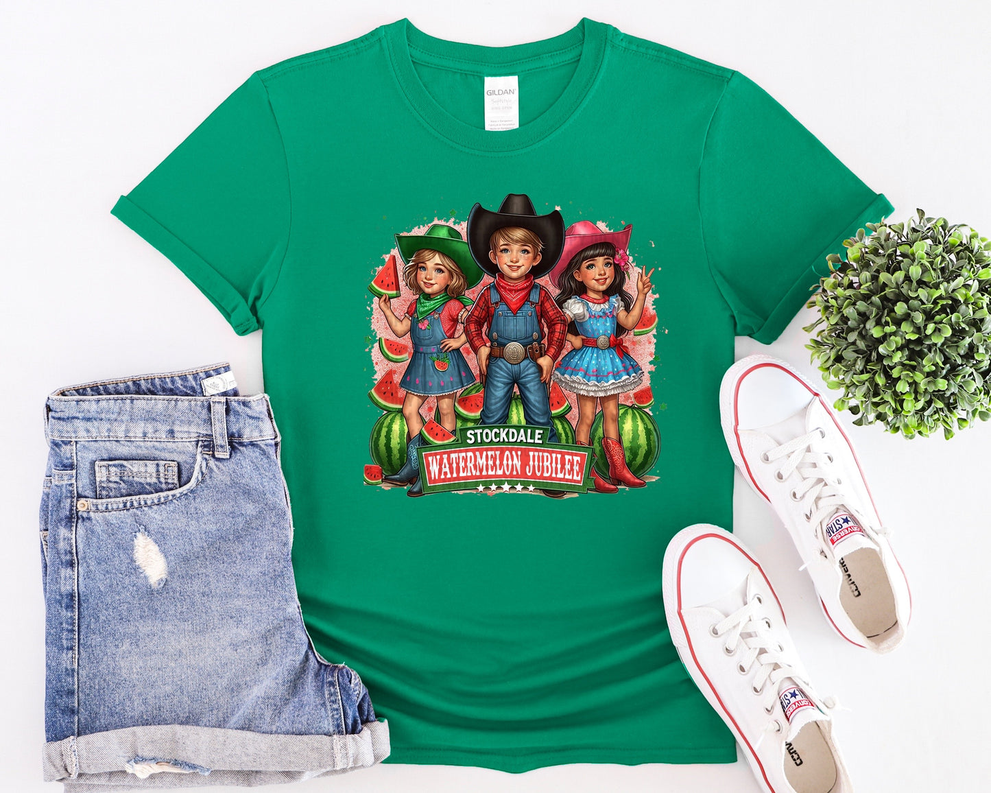 Cowboys Cowgirls Stockdale Watermelon Jubilee T-Shirt