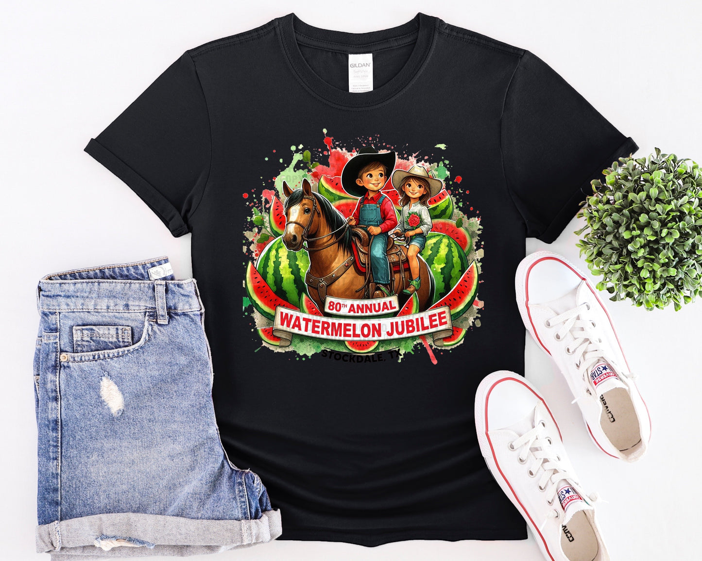 80th Annual Watermelon Jubilee Horseback Ride T-Shirt