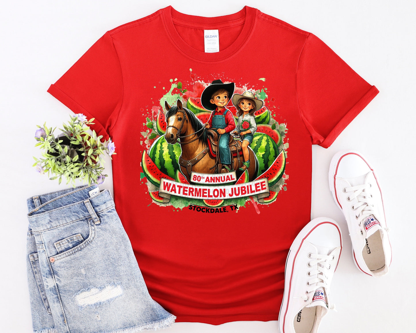 80th Annual Watermelon Jubilee Horseback Ride T-Shirt