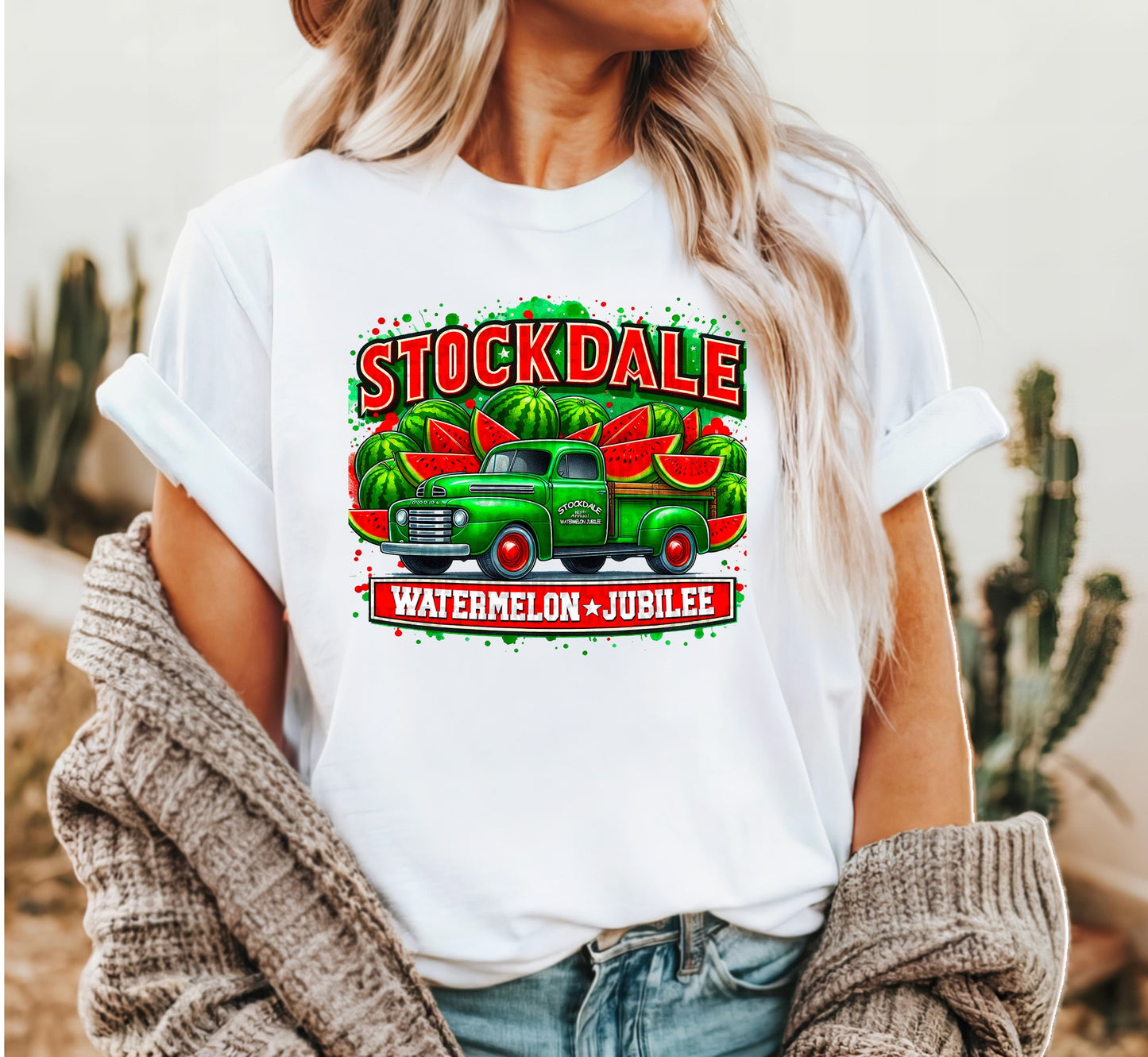 Stockdale Watermelon Jubilee Watermelon Truck T-Shirt