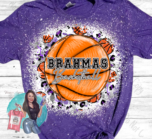 Brahmas Basketball Bleached T-Shirt