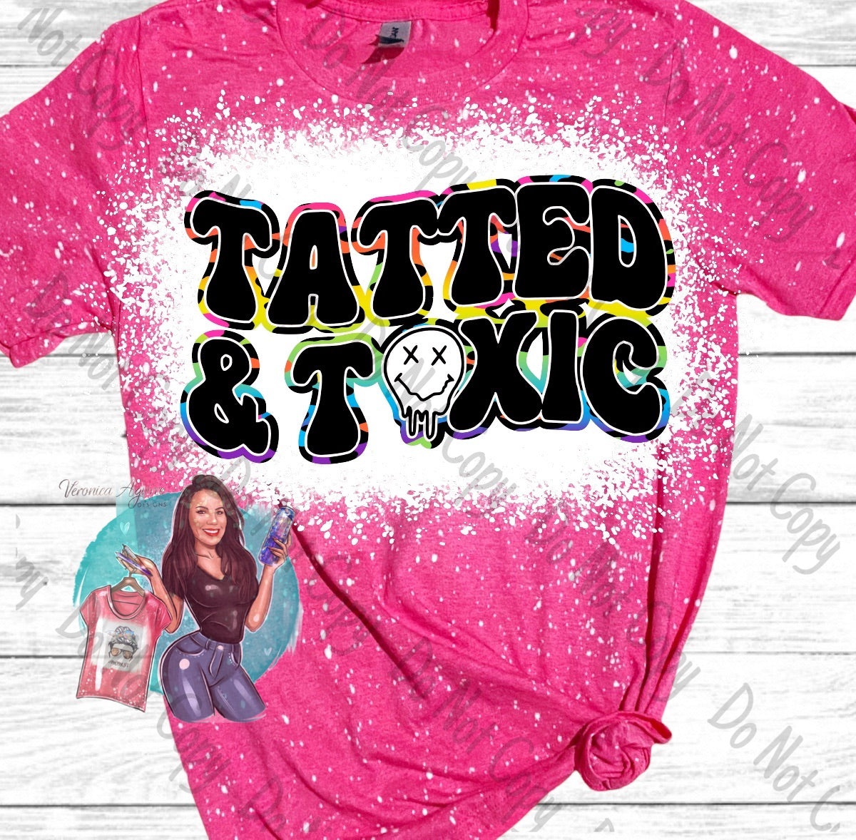 Tatted & Toxic Bleached T-Shirt