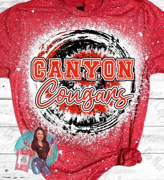 Canyon Cougars Bleached T-Shirt