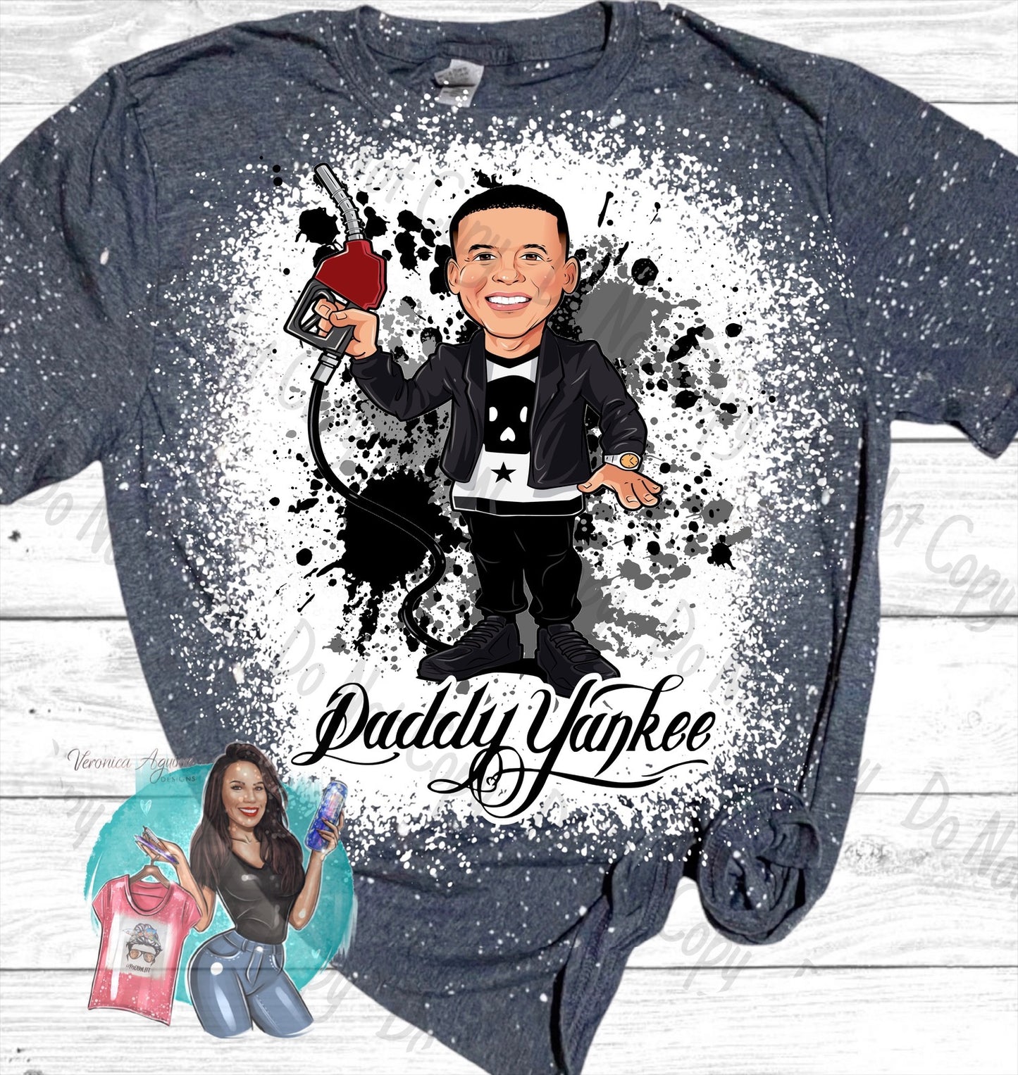 Daddy Yankee Gasolina Bleached T-Shirt