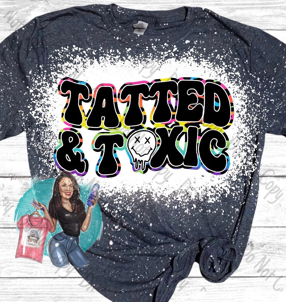 Tatted & Toxic Bleached T-Shirt