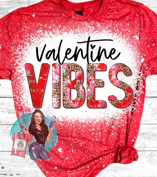 Valentine Vibes Bleached T-Shirt