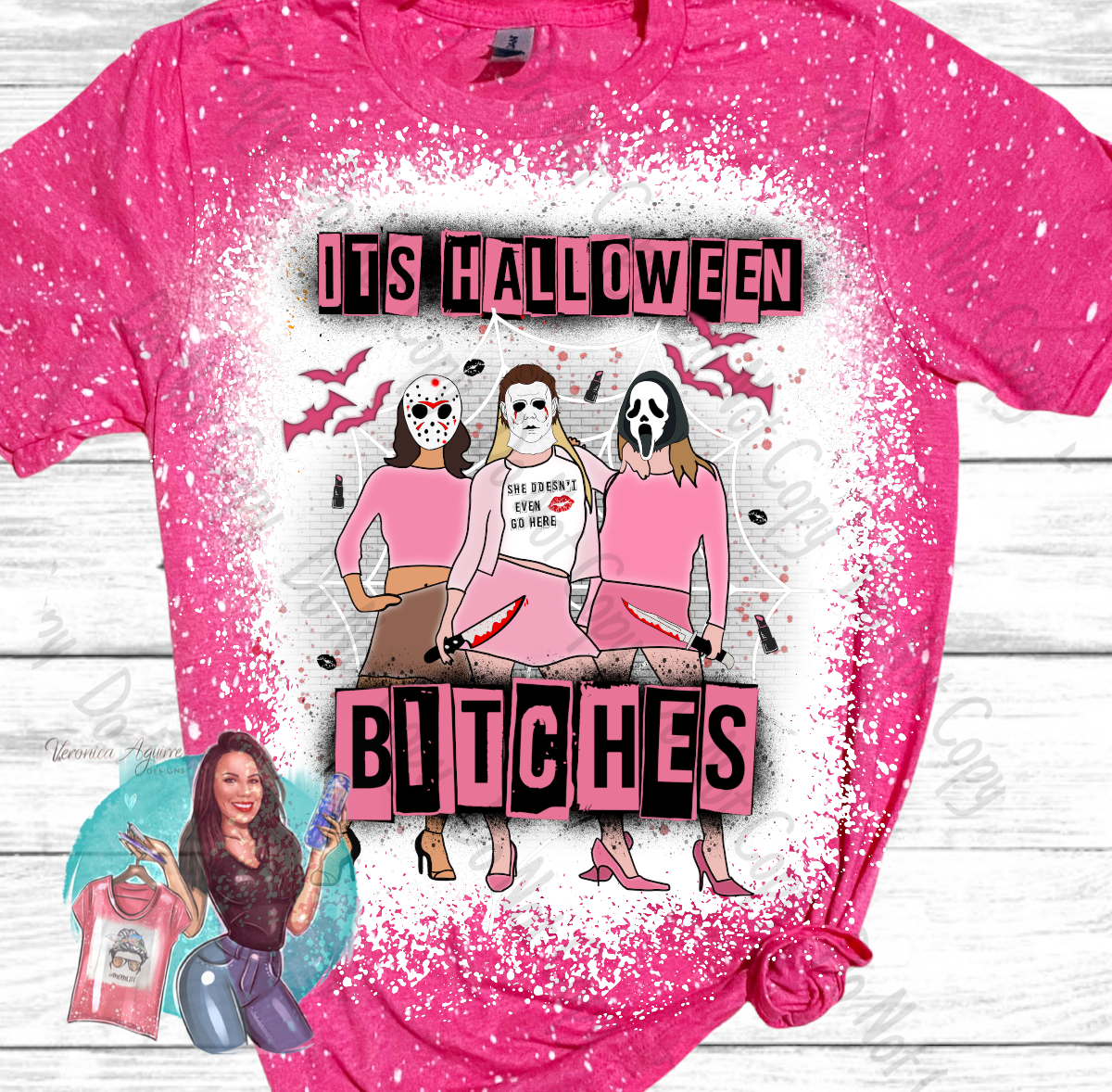 It’s Halloween B*tches Bleached T-Shirt