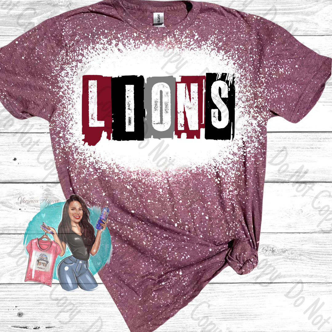 Kenedy Lions Distressed Bleached T-Shirt