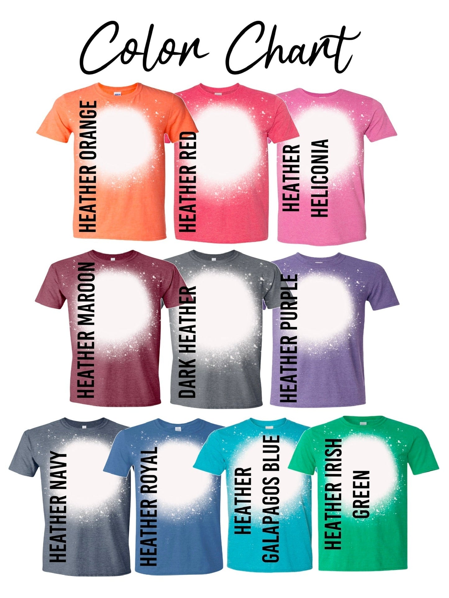 Sinclair Mustangs Rainbow Bleached T-Shirt