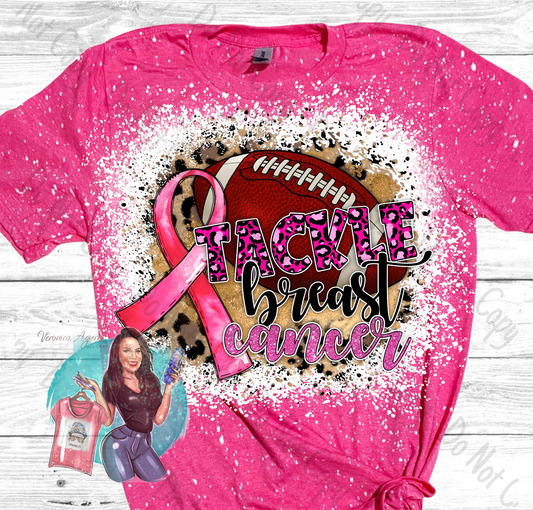 Tackle Breast Cancer Bleached T-Shirt