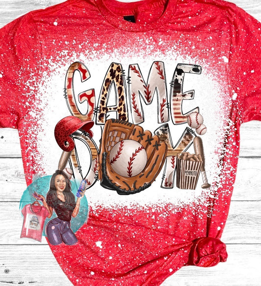 Game Day Baseball Bleached T-Shirt